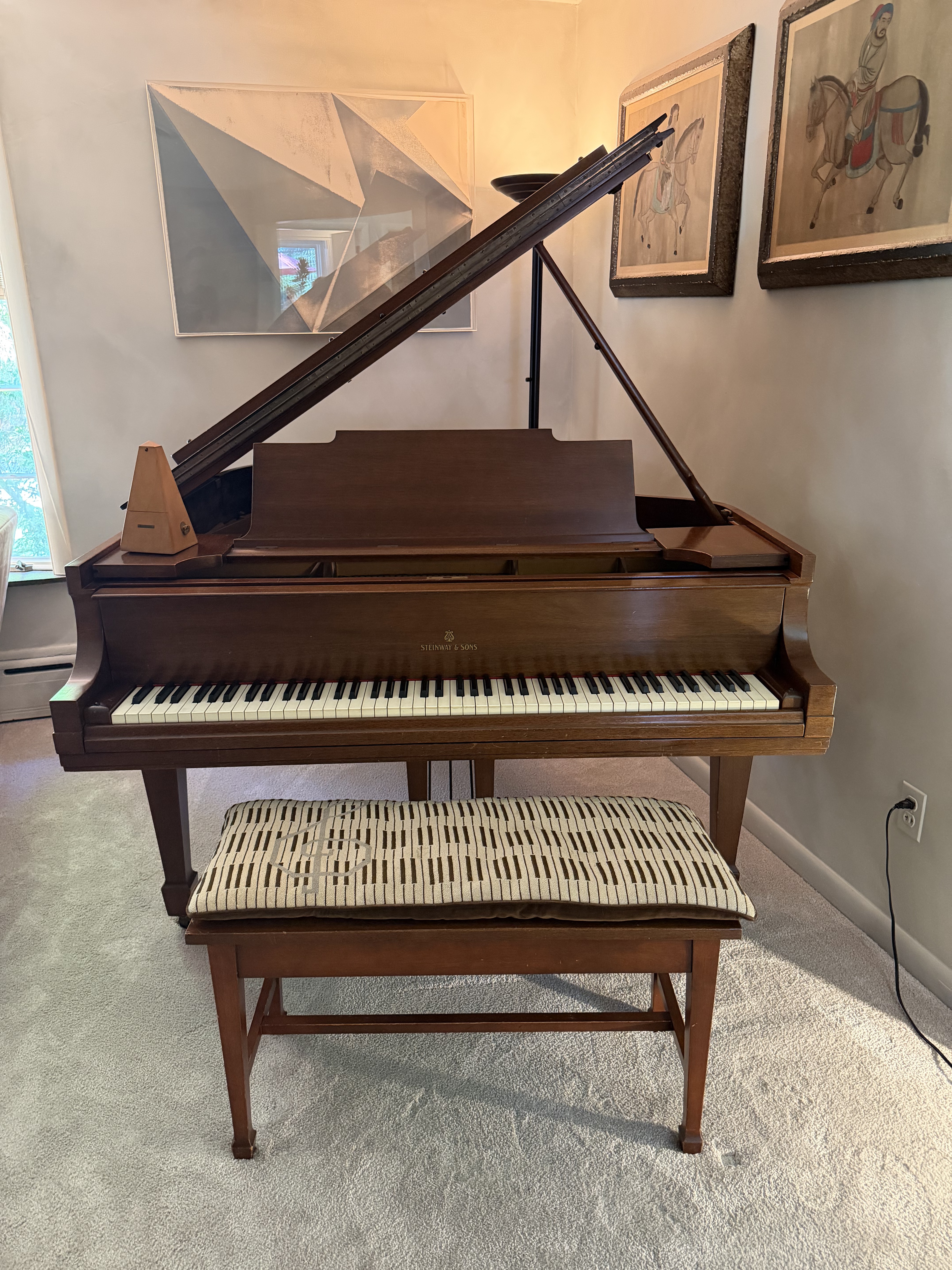 Steinway Model M baby grand piano, circa 1931 "Golden Age"