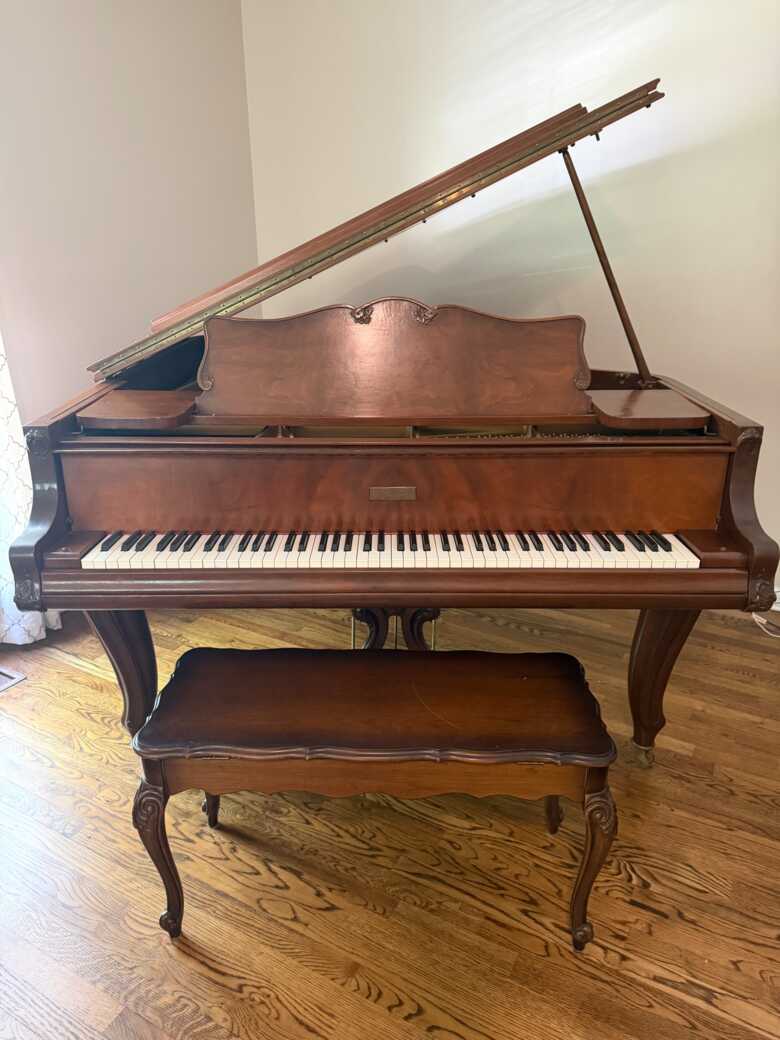 1926 Louis XV style William Knabe 5’ 10” grand piano