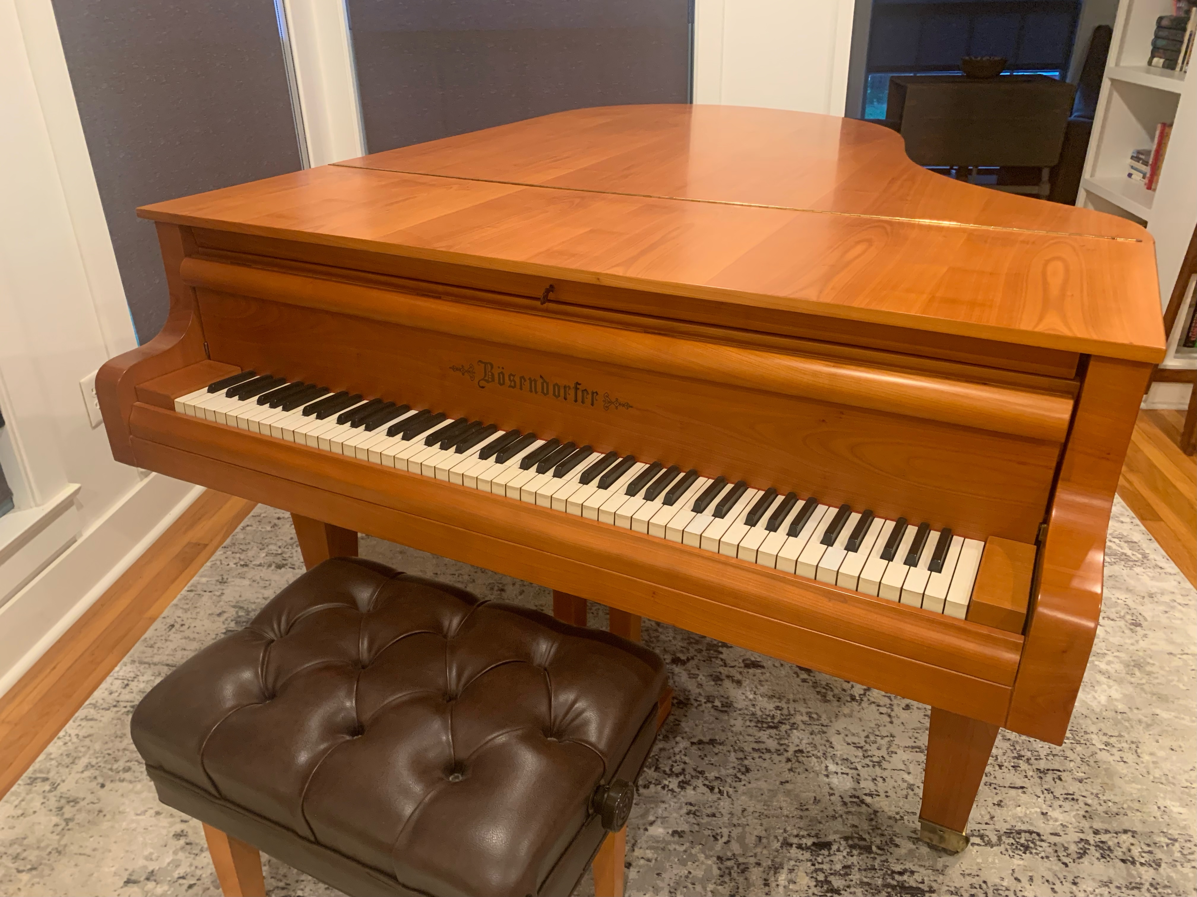 1896 Bösendorfer 6'3" Maple Grand — Beautifully Rebuilt