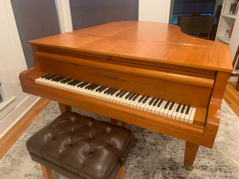 1896 Bösendorfer 6'3" Maple Grand — Beautifully Rebuilt