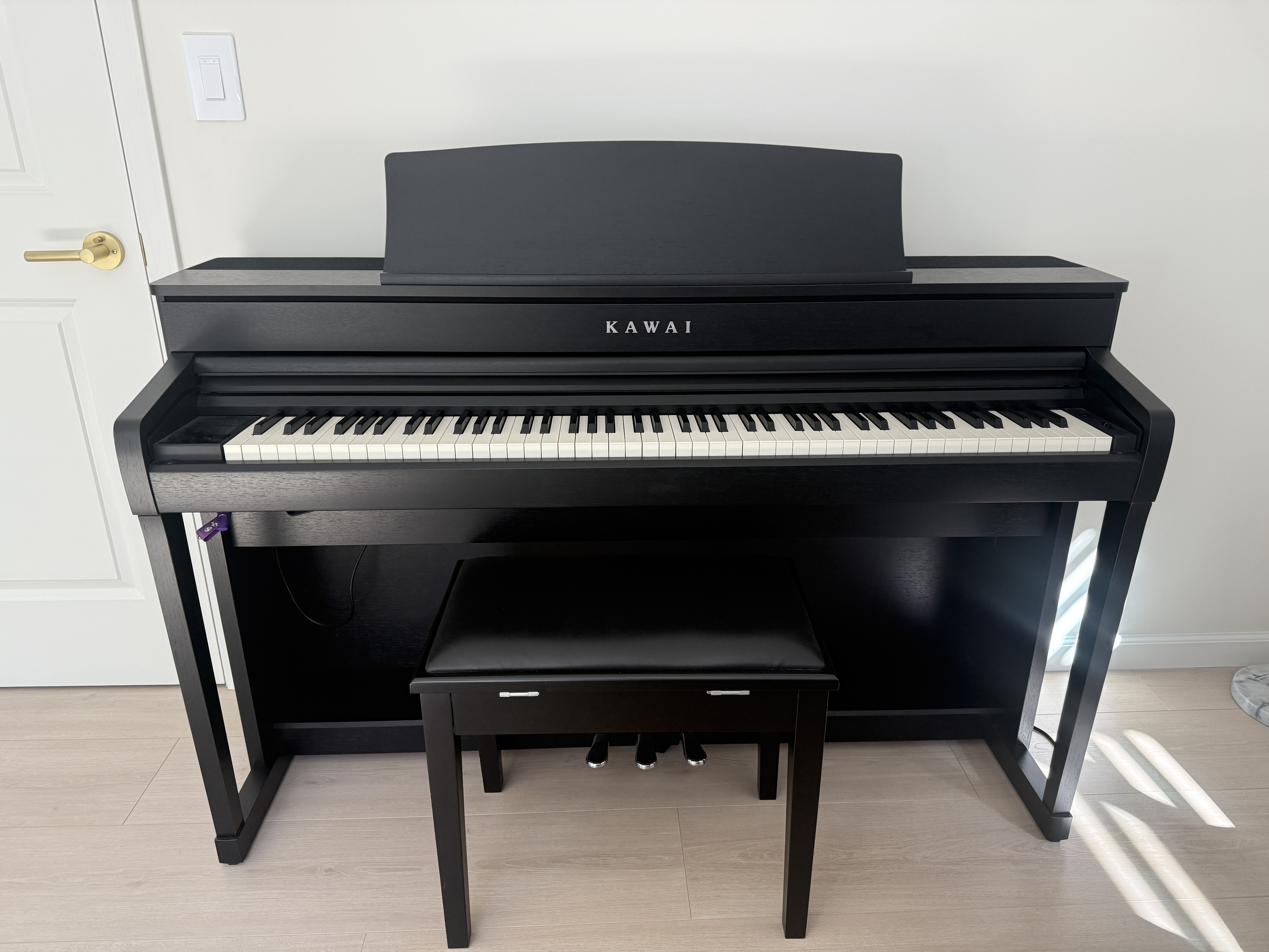 Kawai CA79 88-Key Digital Home Piano Black w/ Bench