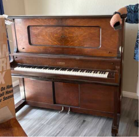 Antique Player Piano with Ivory Keys