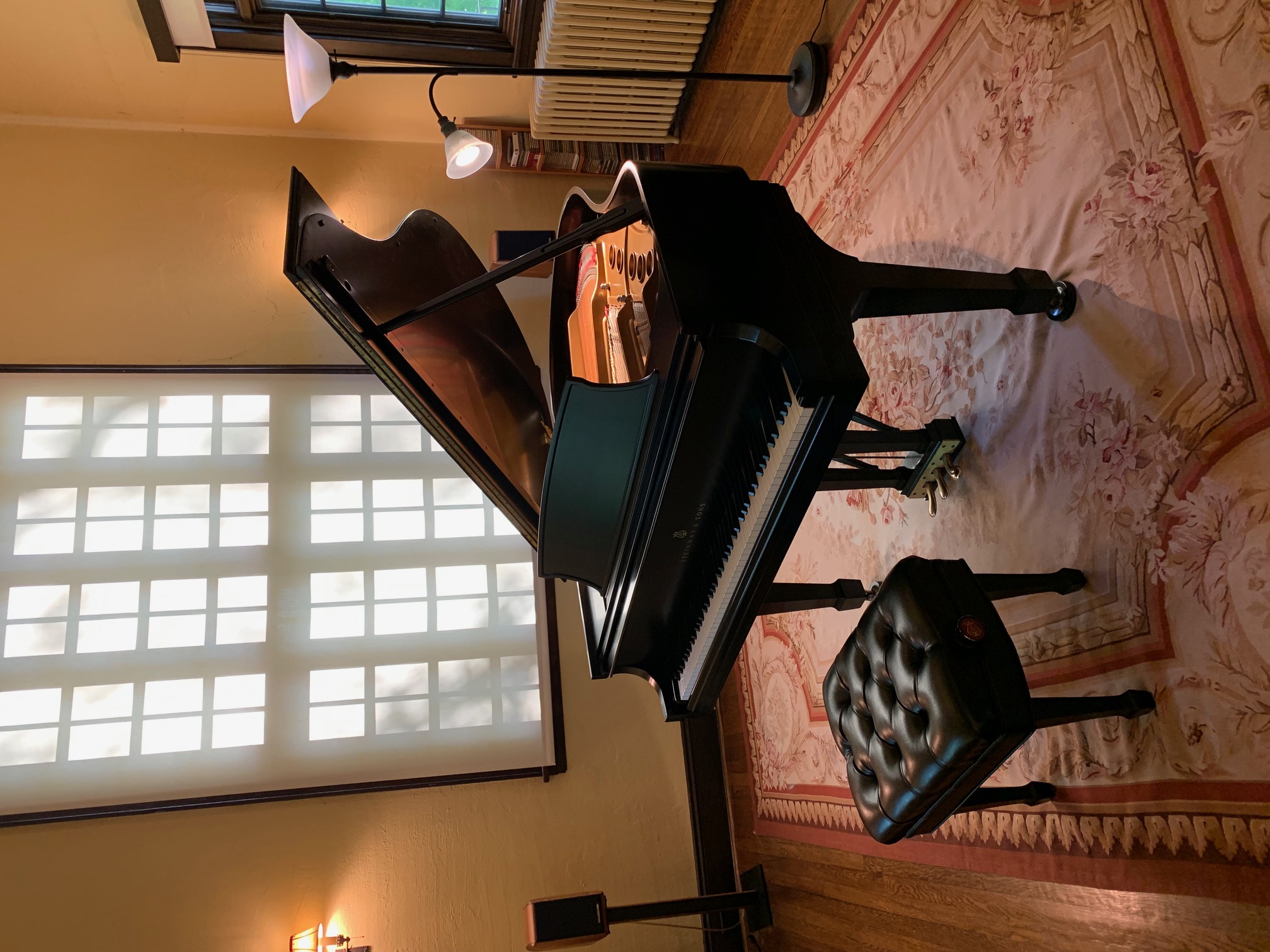 Exceptional Steinway Model S Satin Ebony Showroom Condition
