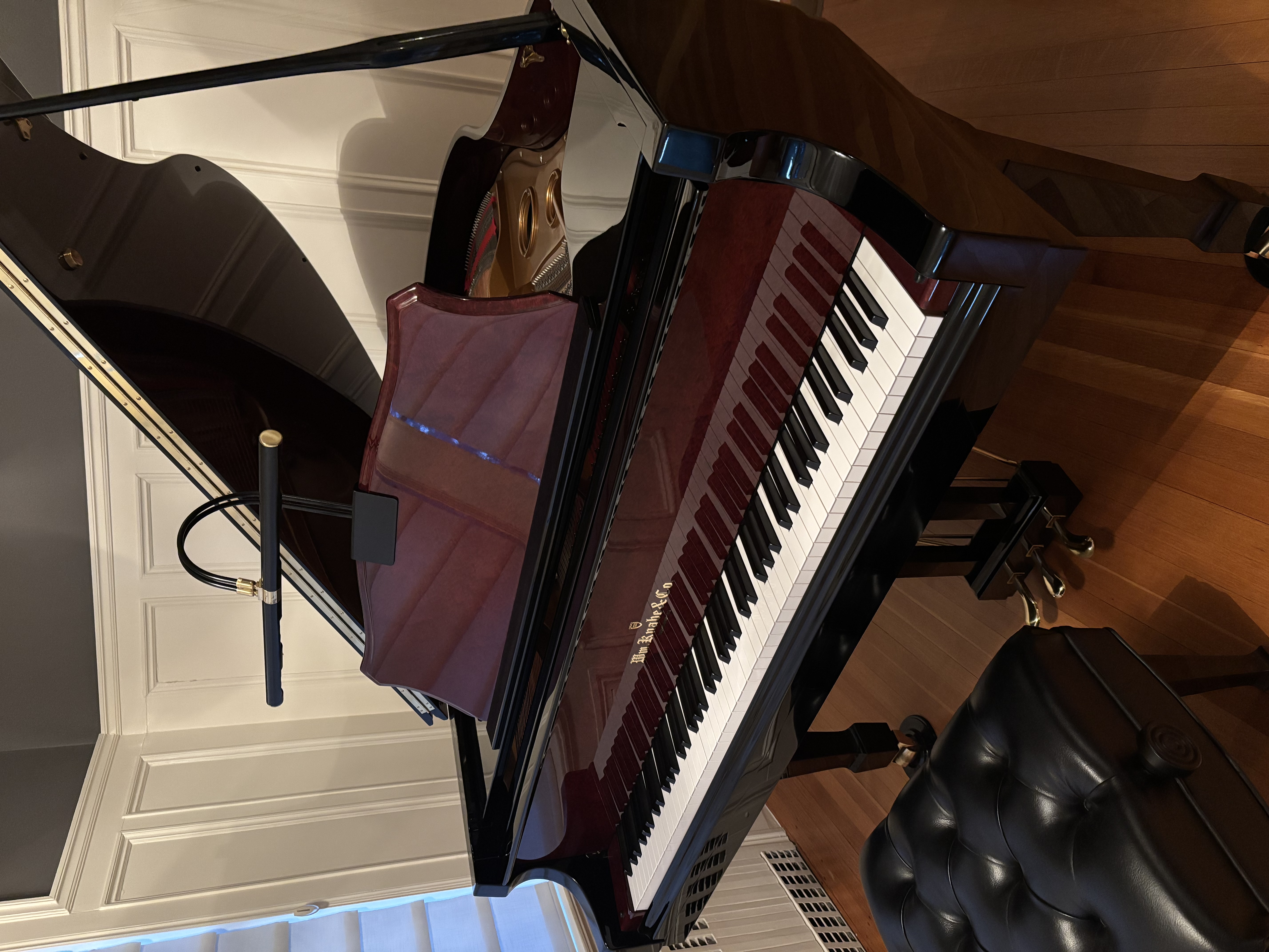 Knabe Grand 5’4” Ebony Polish & Pommele