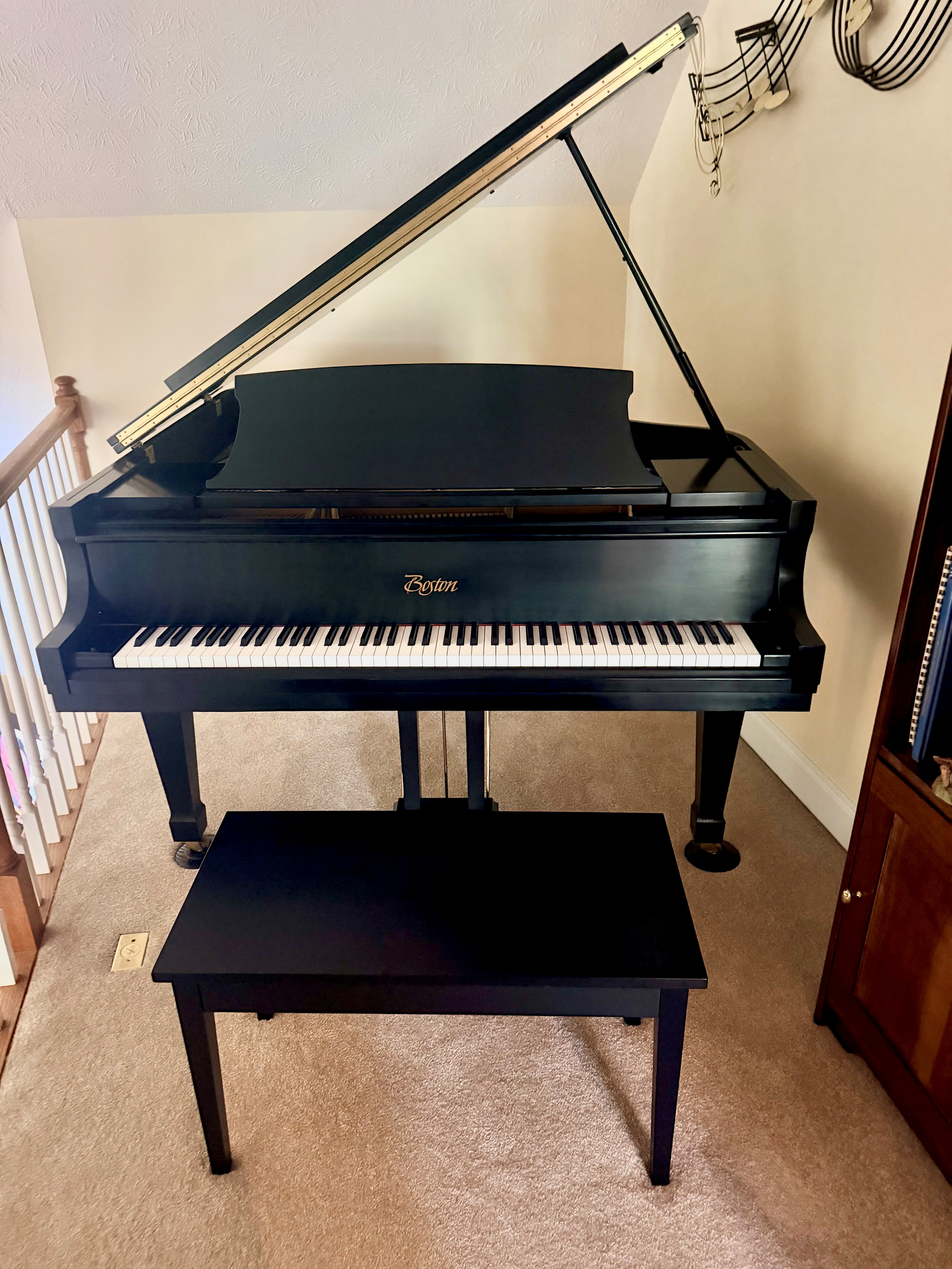 Boston by Steinway GP-156 Satin Ebony Finish