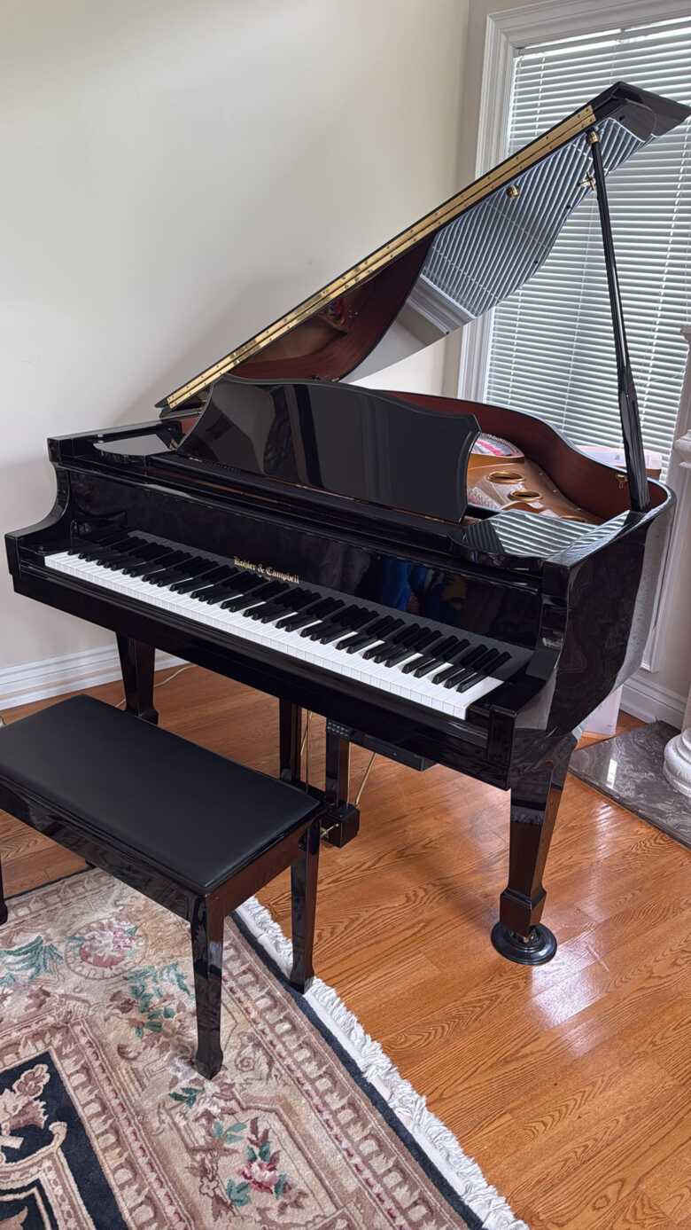 Pristine 5'2" Kohler & Campbell Baby Grand Piano-Moving Keys