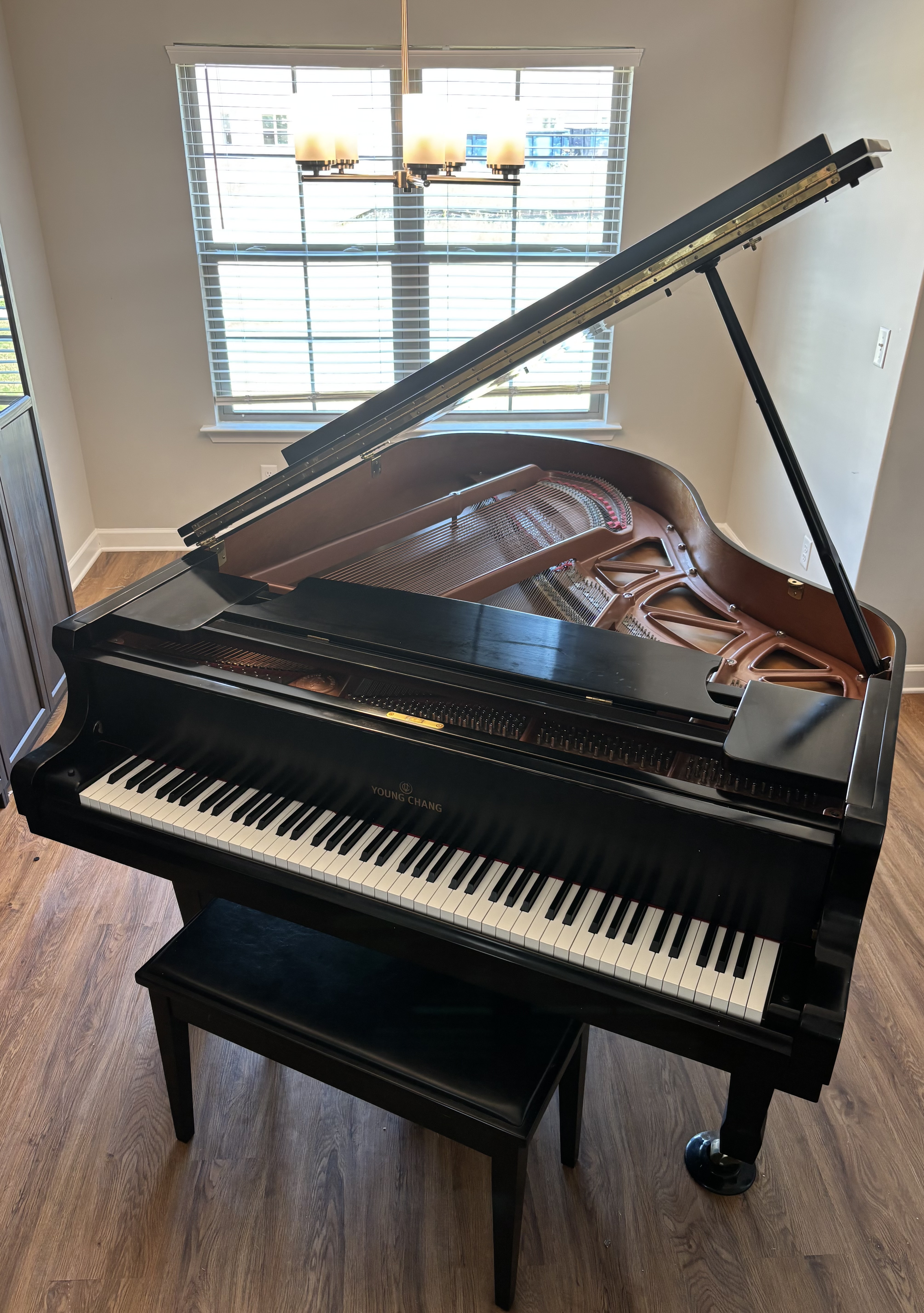 Polished Ebony Young Chang 6’1 Grand Piano