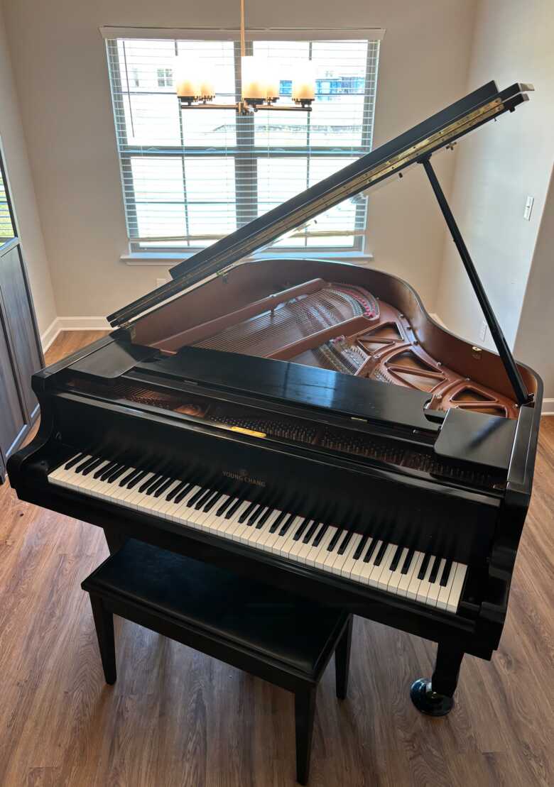 Polished Ebony Young Chang 6’1 Grand Piano