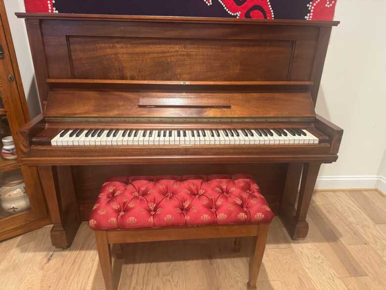 Steinway Upright Piano & Bench circa 1915 - excellent condit