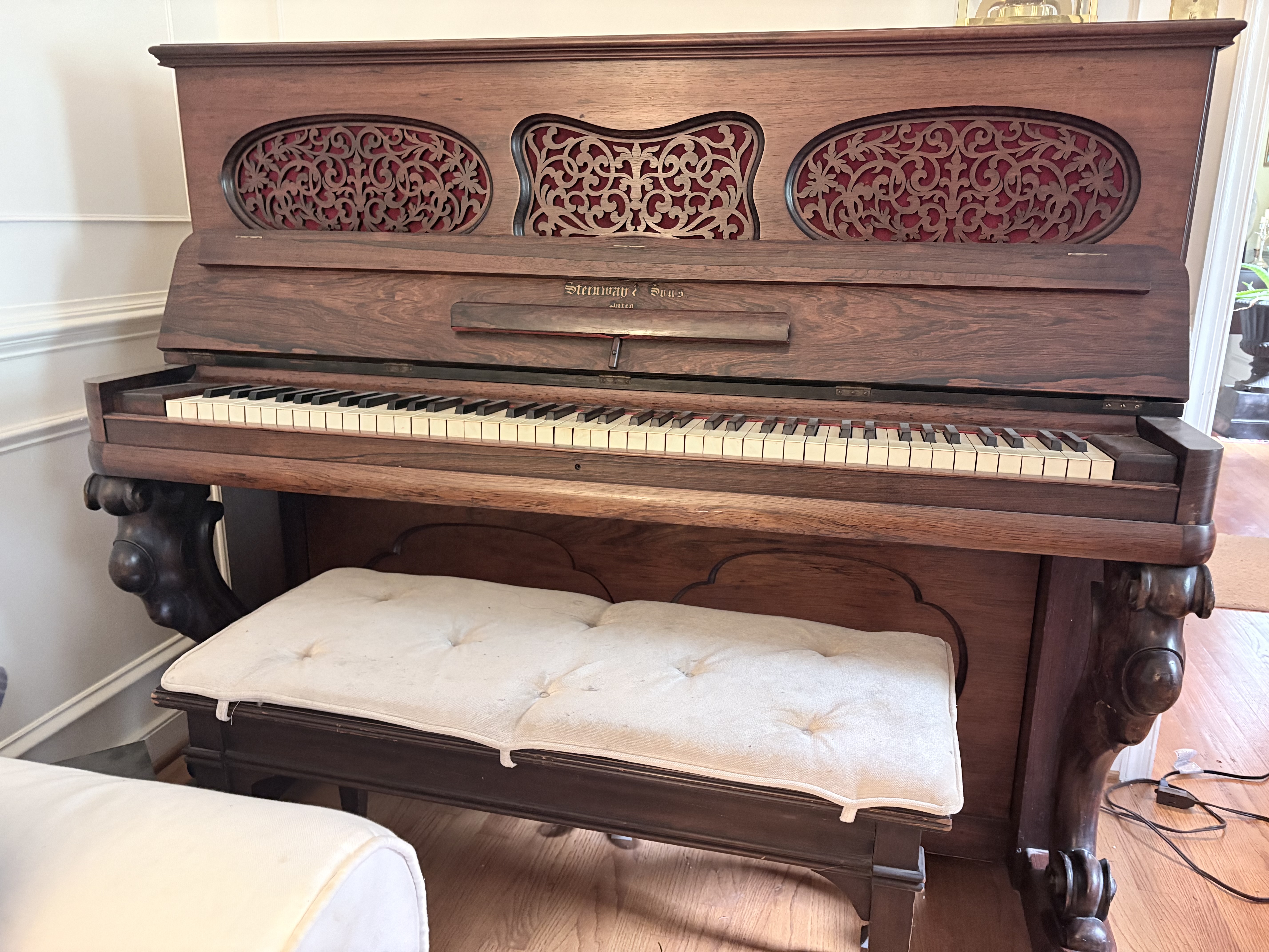 Beautiful antique Steinway & Sons piano