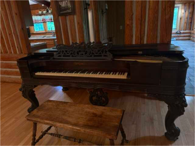 AUTHENTIC CHICKERING SQUARE GRAND PIANO