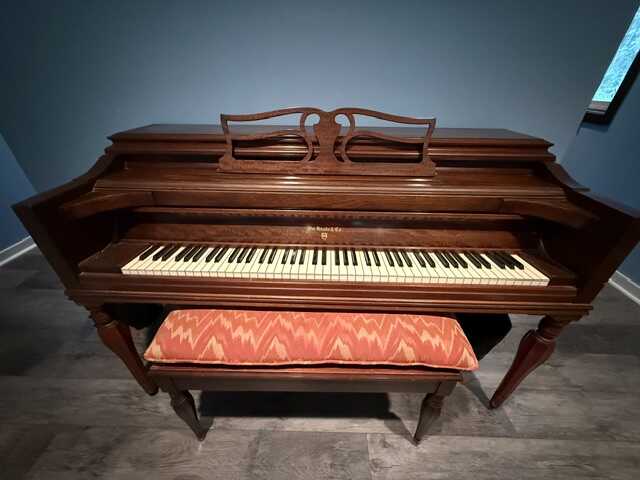 Vintage Wm. Knabe & Co. Upright Piano with Bench