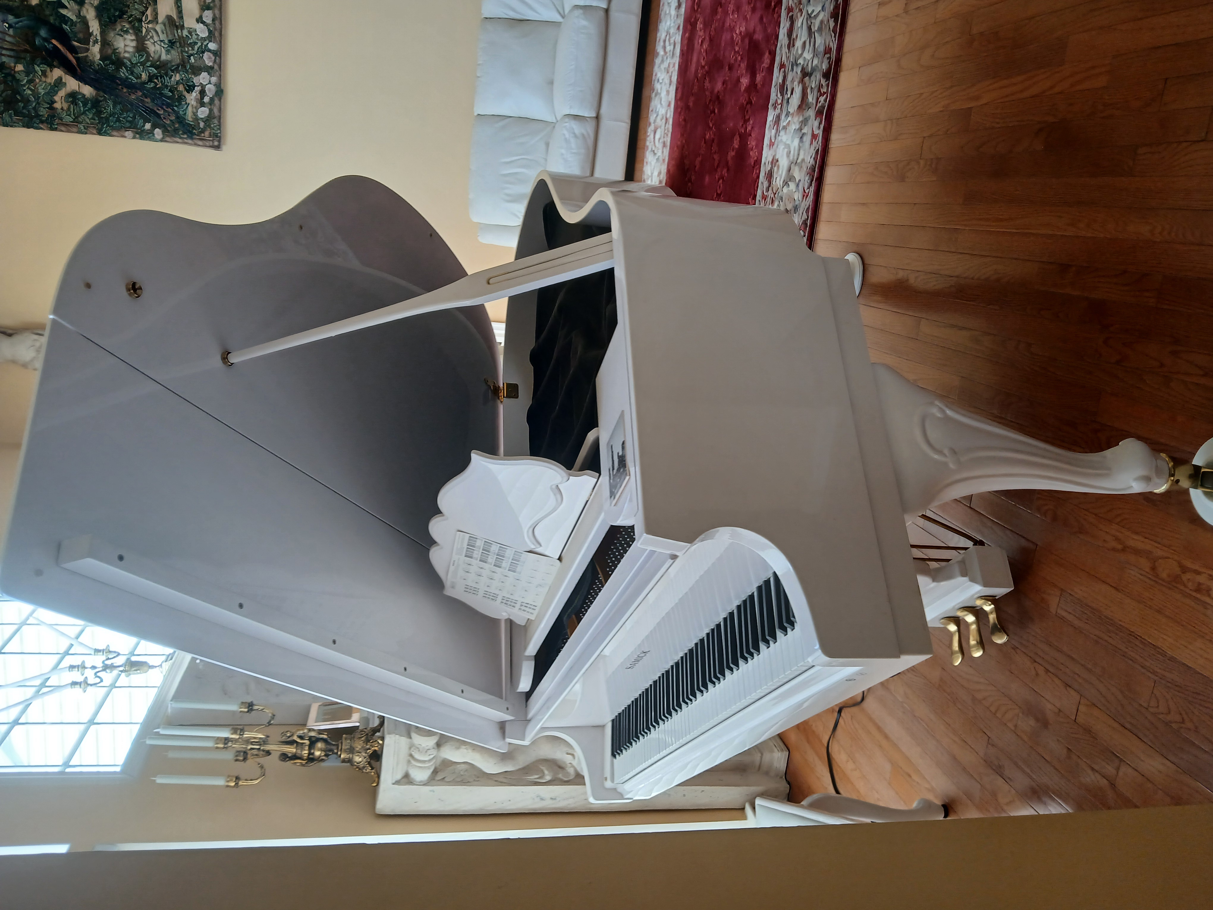 Gorgeous White Samick Piano