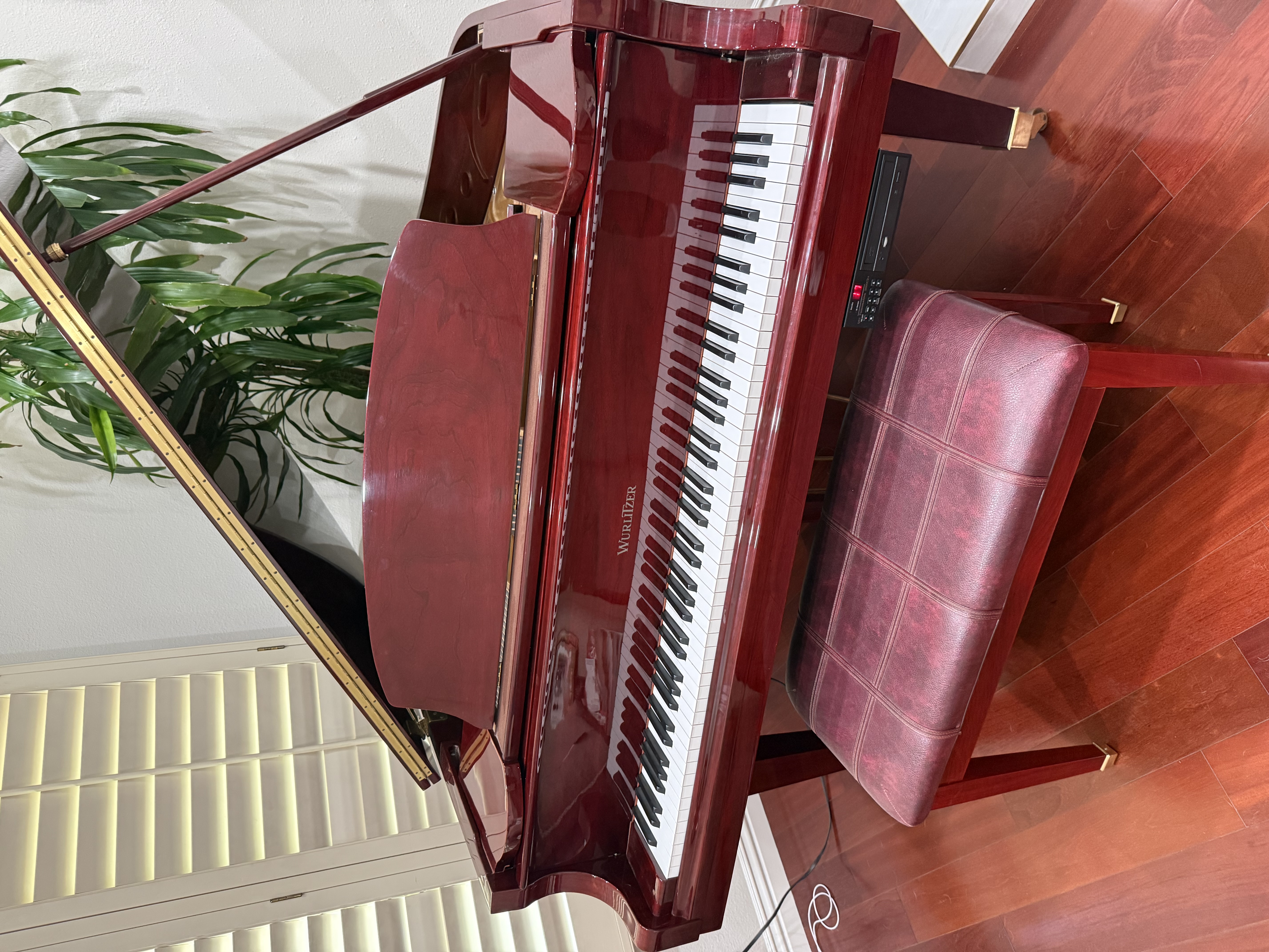Wurlitzer 5'1" Baby Grand Piano (Model C153) with QRS Player