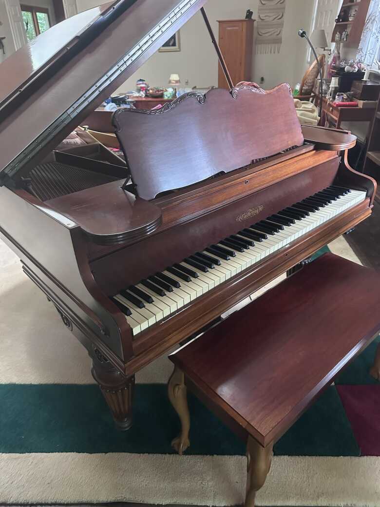 Restored 1902 Chickering & Sons Scale 121 Grand Piano