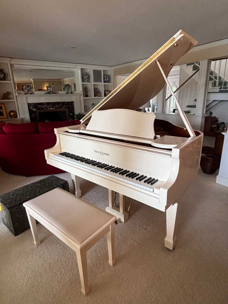 Beautiful Kohler & Campbell Baby Grand (Polished Ivory)