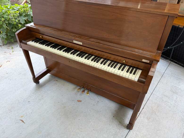 Baldwin Hamilton studio upright piano + bench
