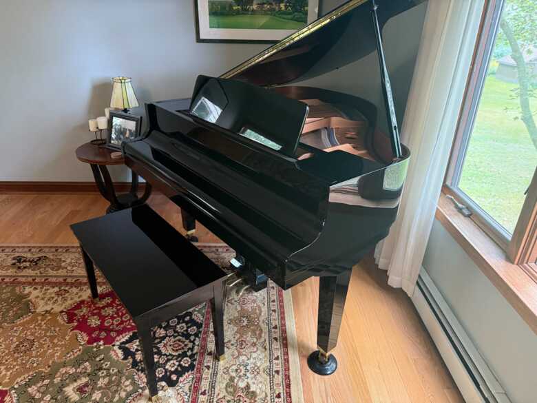Pristine Baby Grand Piano