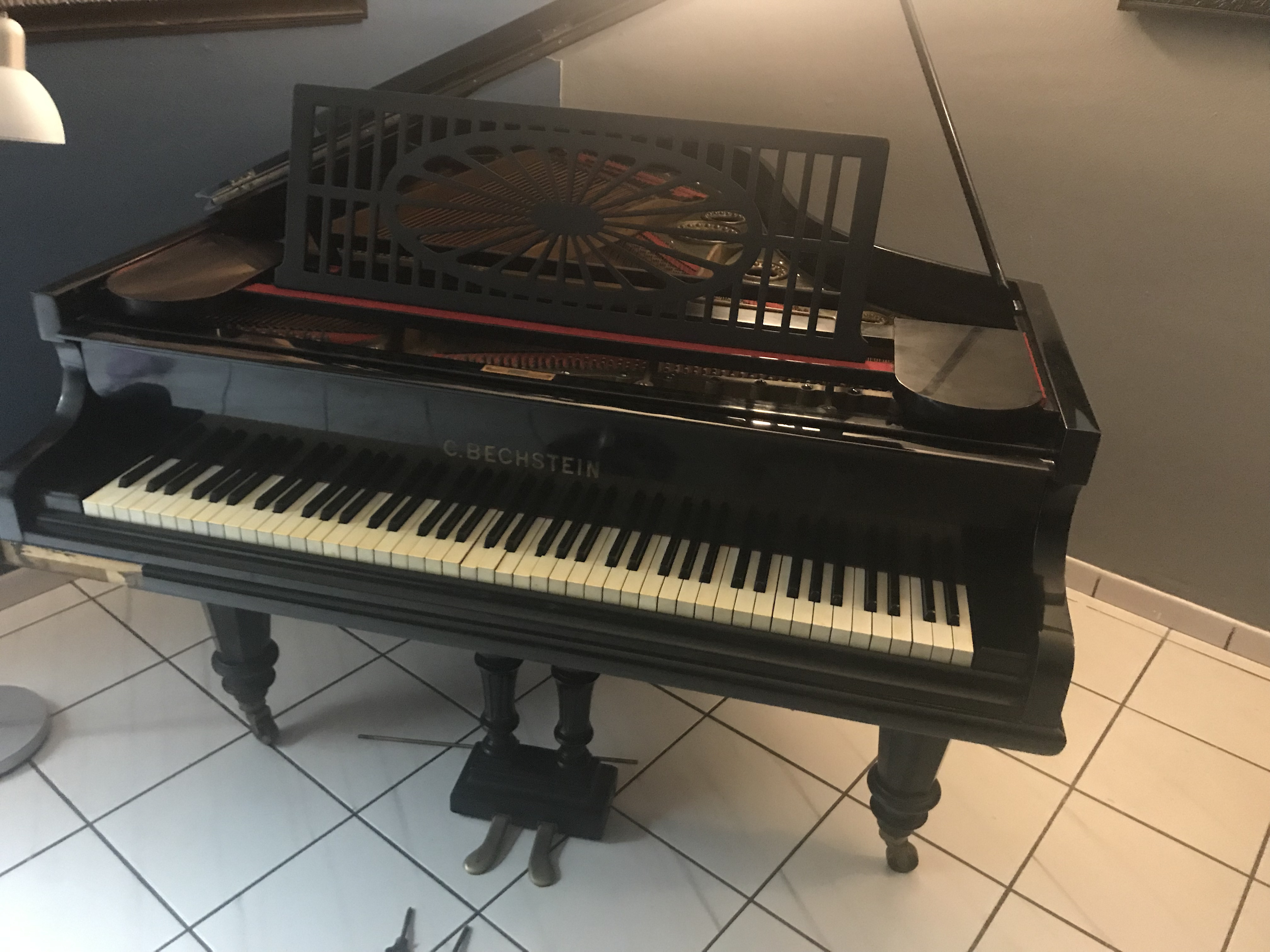 1891 C. Bechstein Grand Piano - Factory Document  