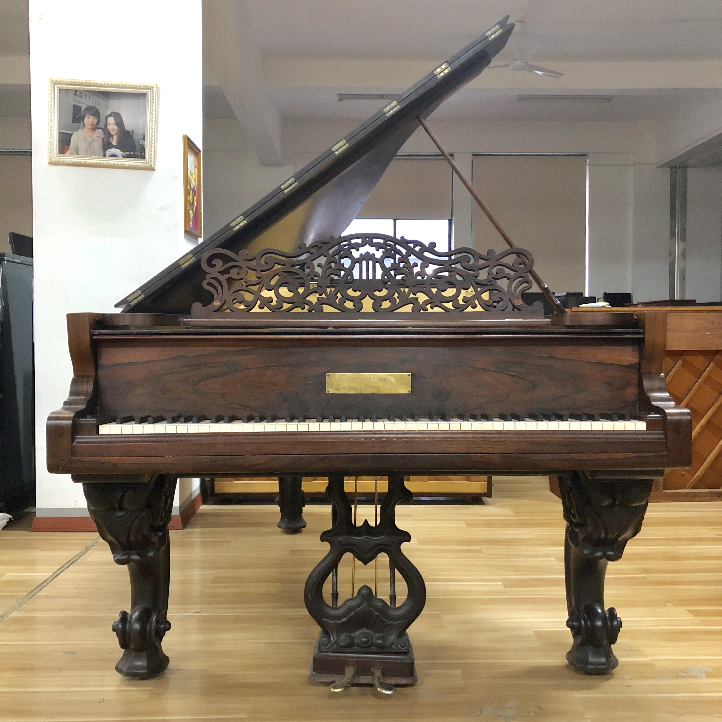 19th-Century Steinway & Sons New York Grand Piano – Ornate C