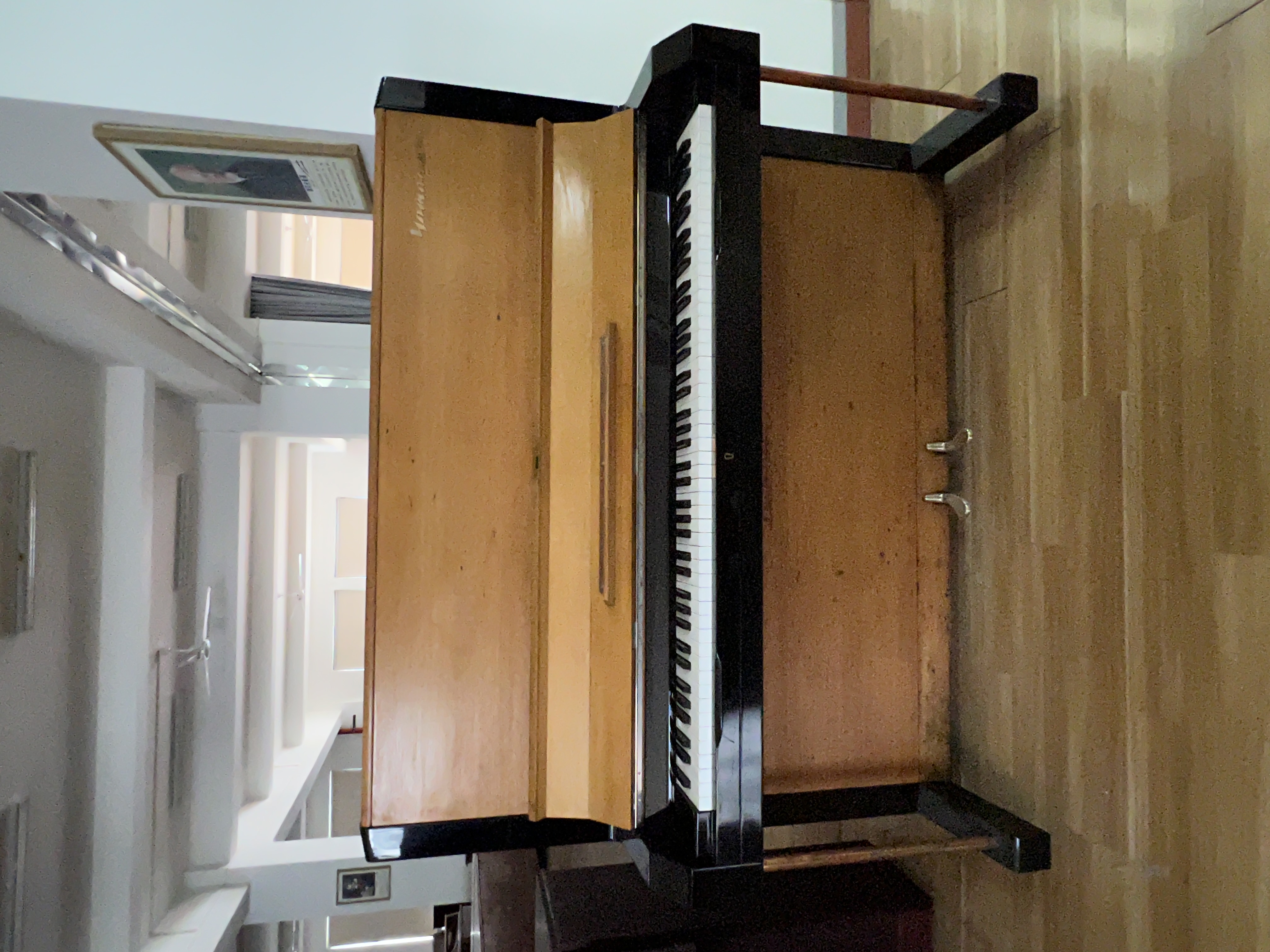 A distinctive 1965 Yamaha U3 upright piano