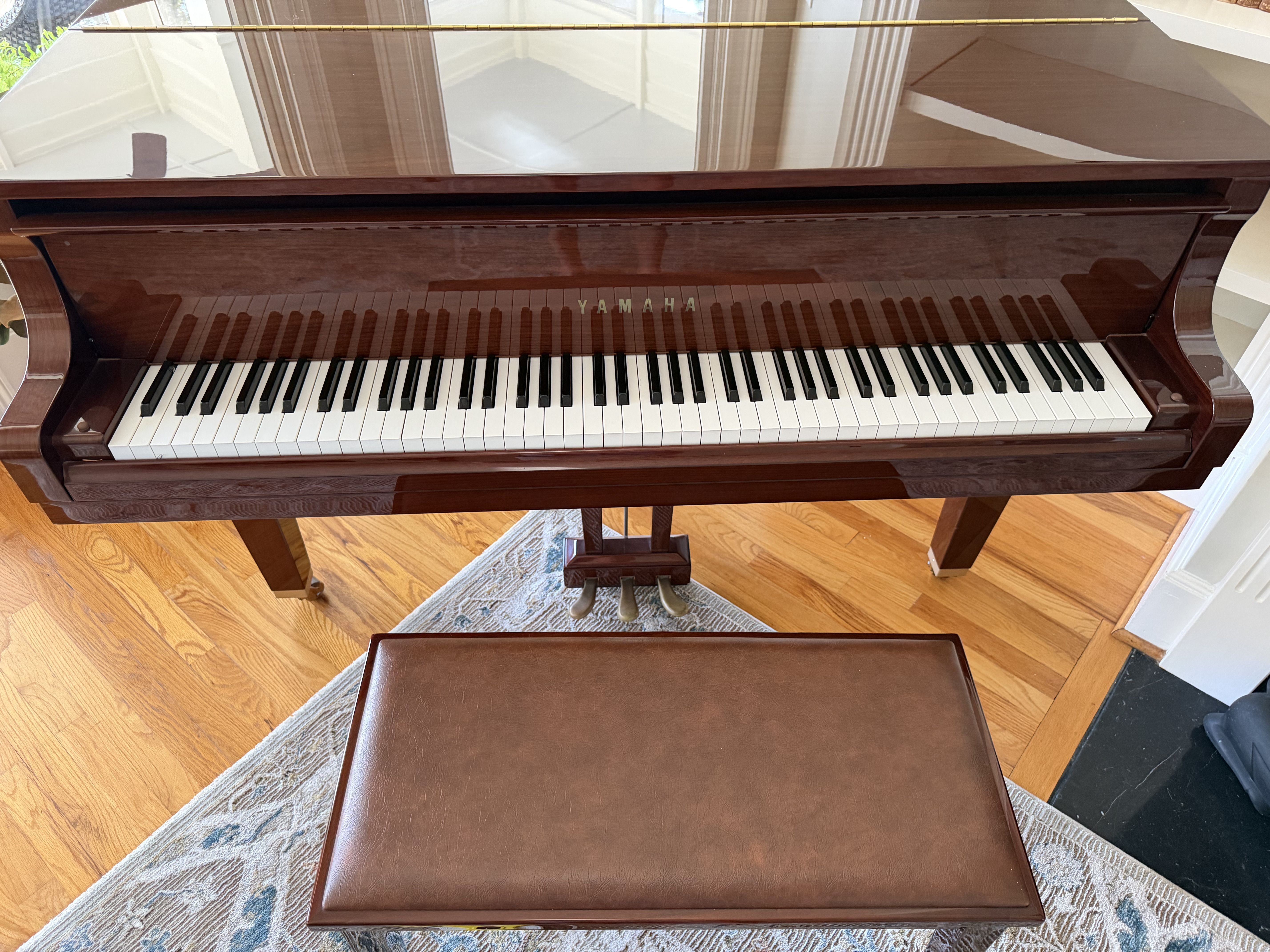 2007 Yamaha GB1 Baby Grand Piano – Polished Mahogany – One O