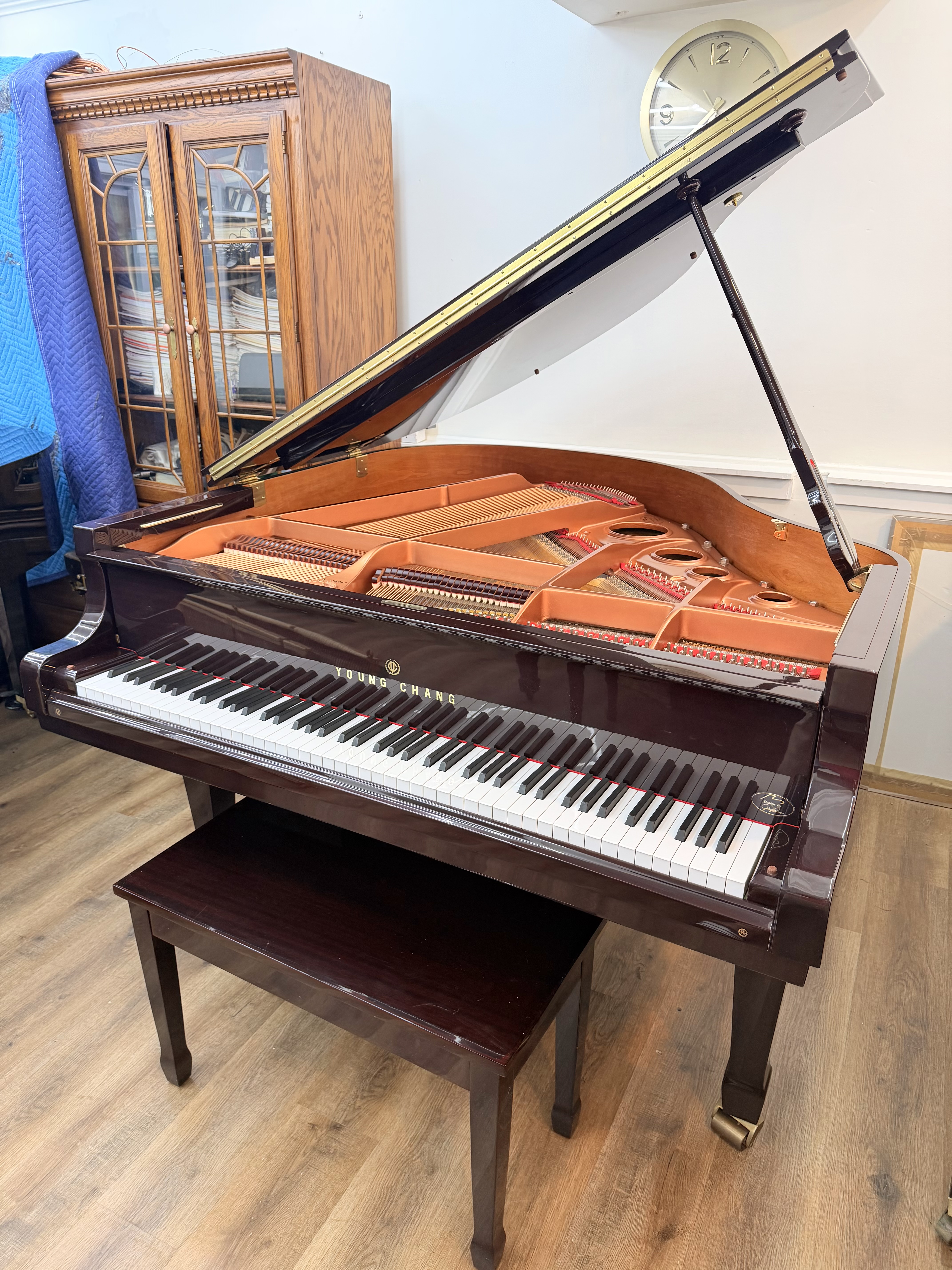Young Chang Mahogany Grand Piano