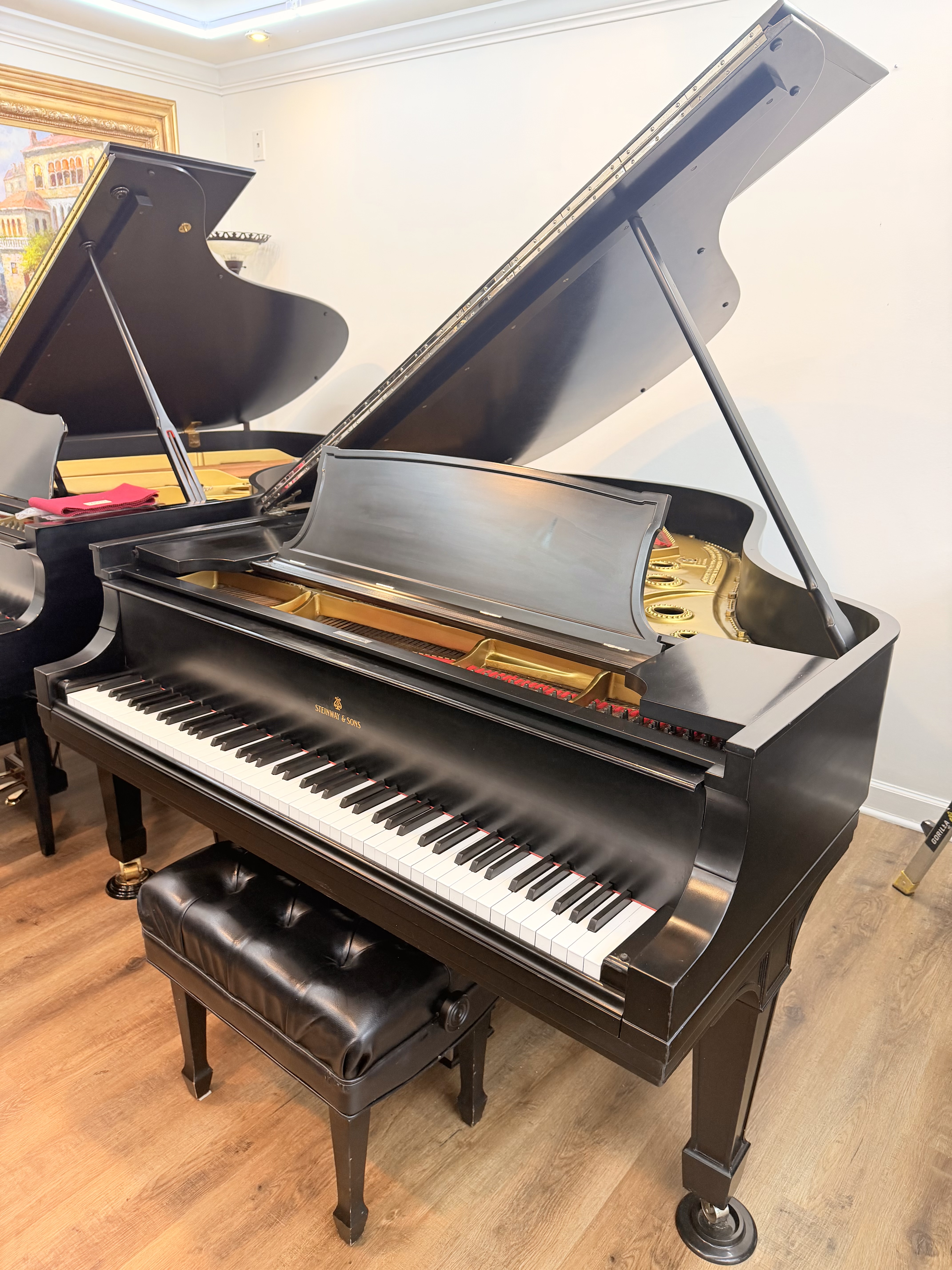 Steinway Model A Black Satin Grand Piano