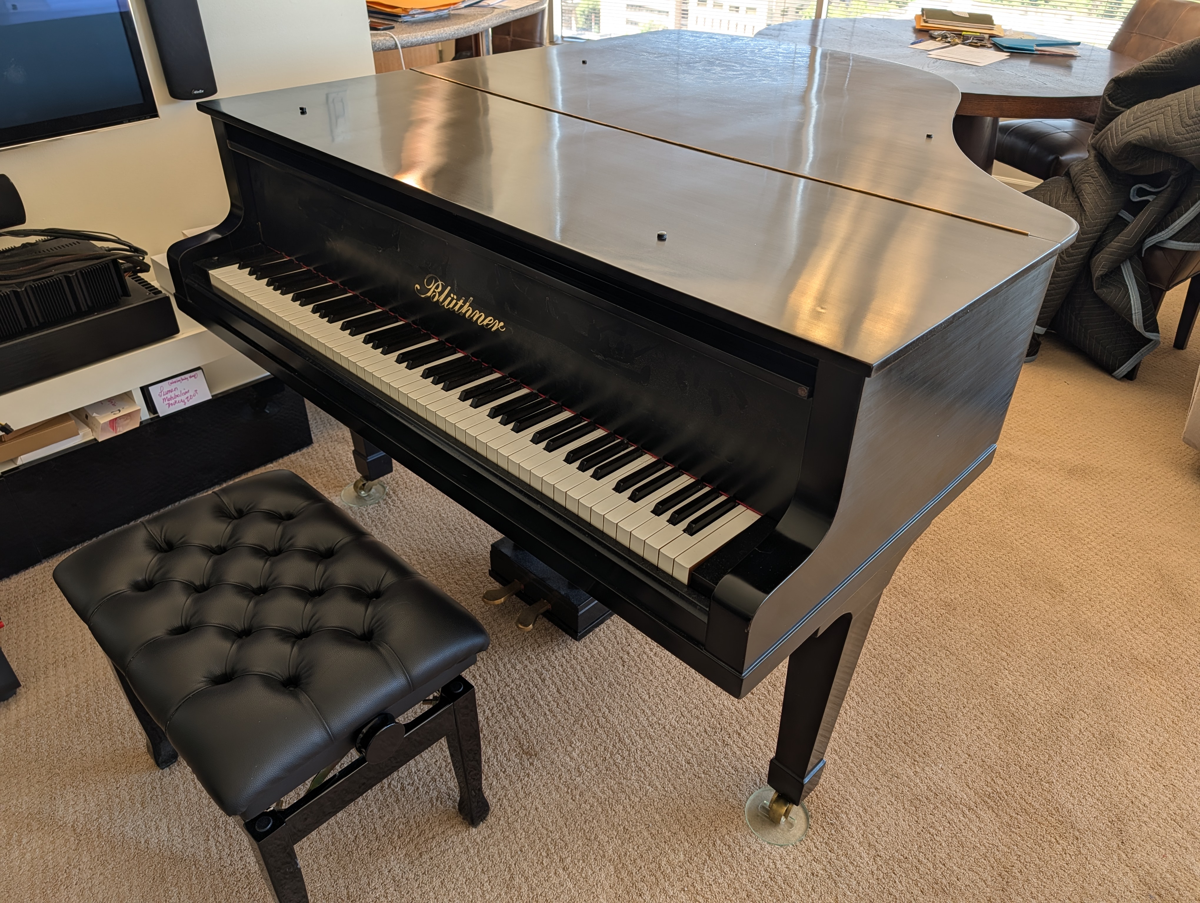 Blüthner 5'6" Grand, Leipzig-built, Aliquot stringing