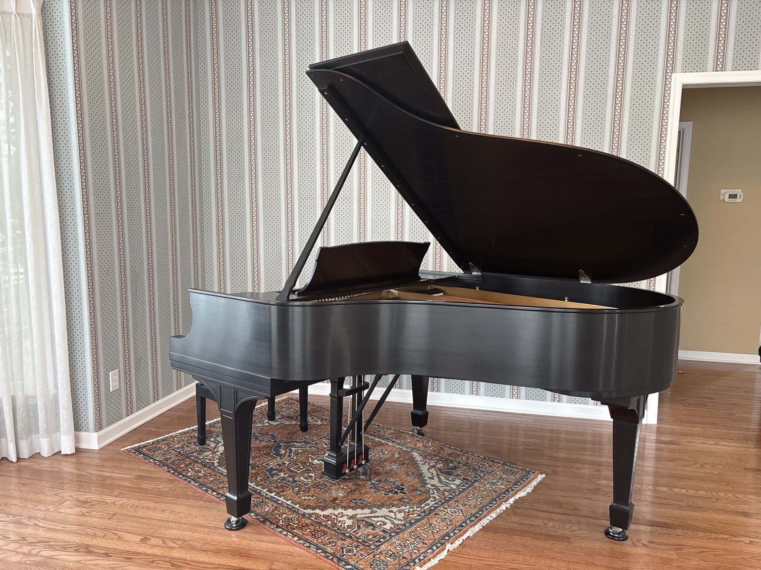 1918 Vintage Steinway O Grand Lindeblad Restored Satin Ebony