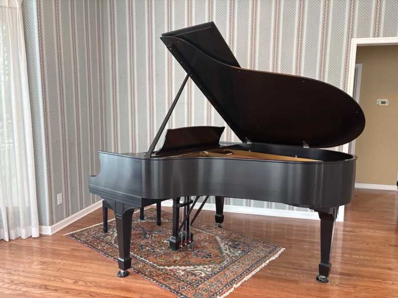 1918 Vintage Steinway O Grand Lindeblad Restored Satin Ebony