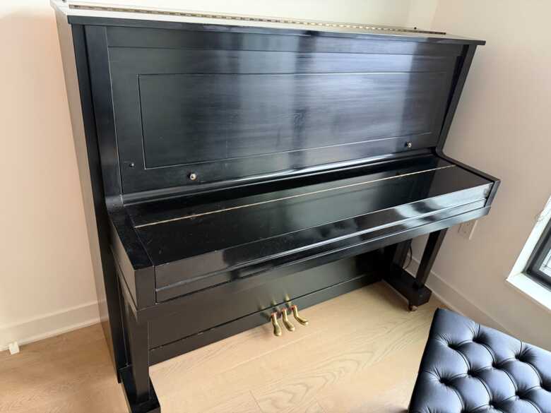1985 Steinway & Sons Model K-52 Upright – Ebony Satin