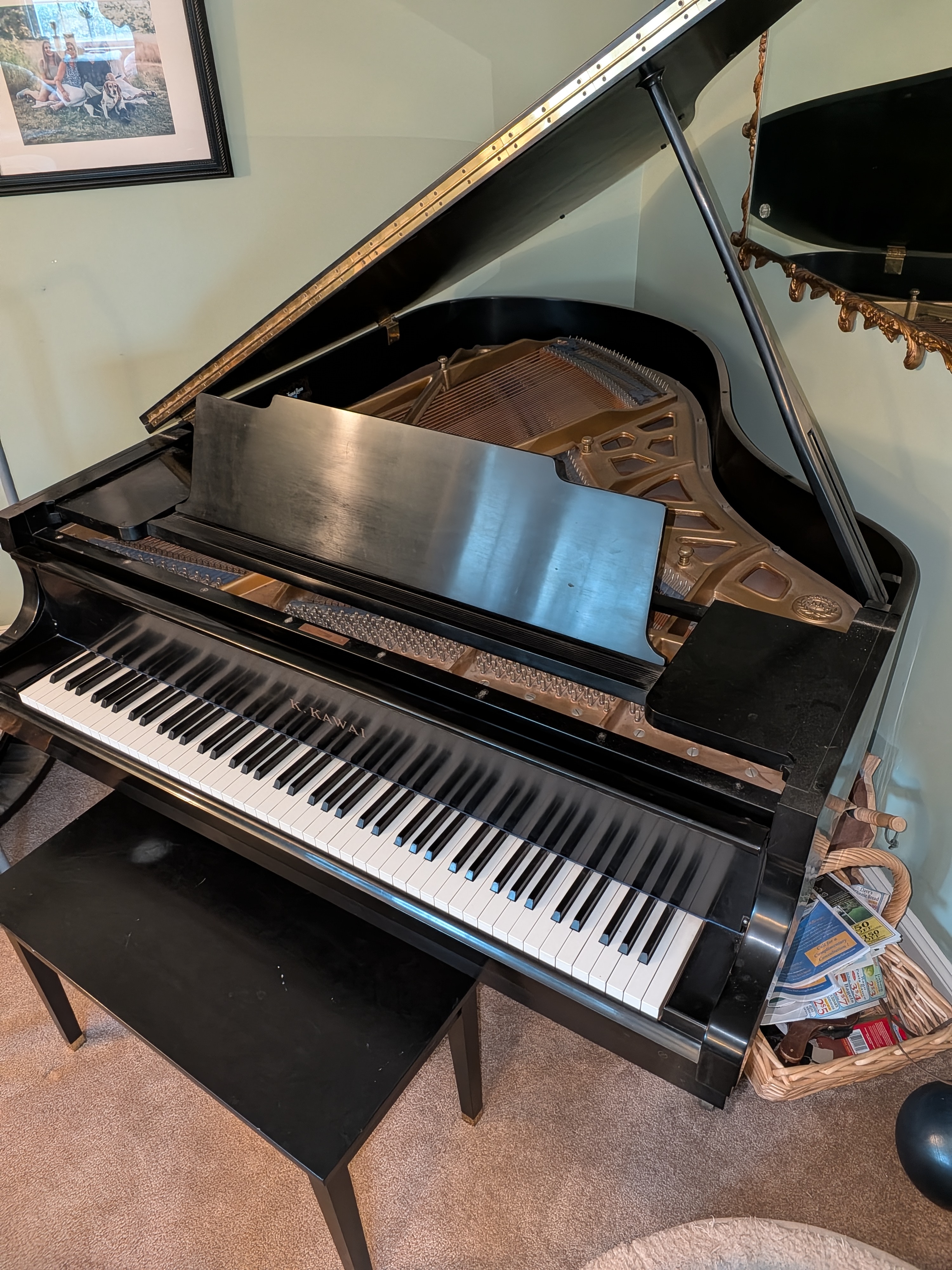 1973 Kawai KG-2C Parlor Grand Piano (5'10") - Made in Japan