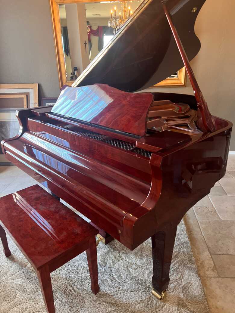 Albert Weber AW185 6'1" Grand - Polished African Bubinga