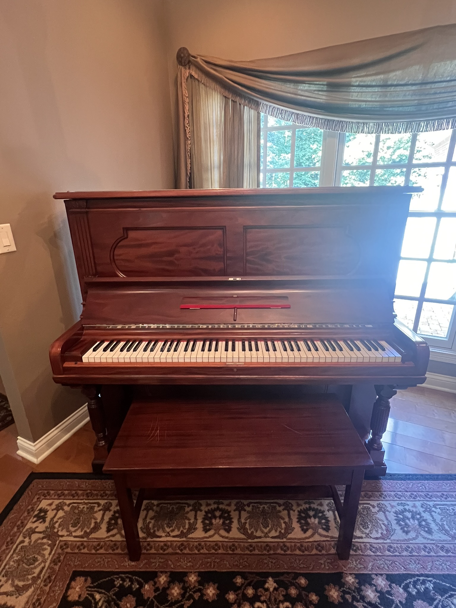 1893 Steinway & Sons 54"  Antique Upright Piano