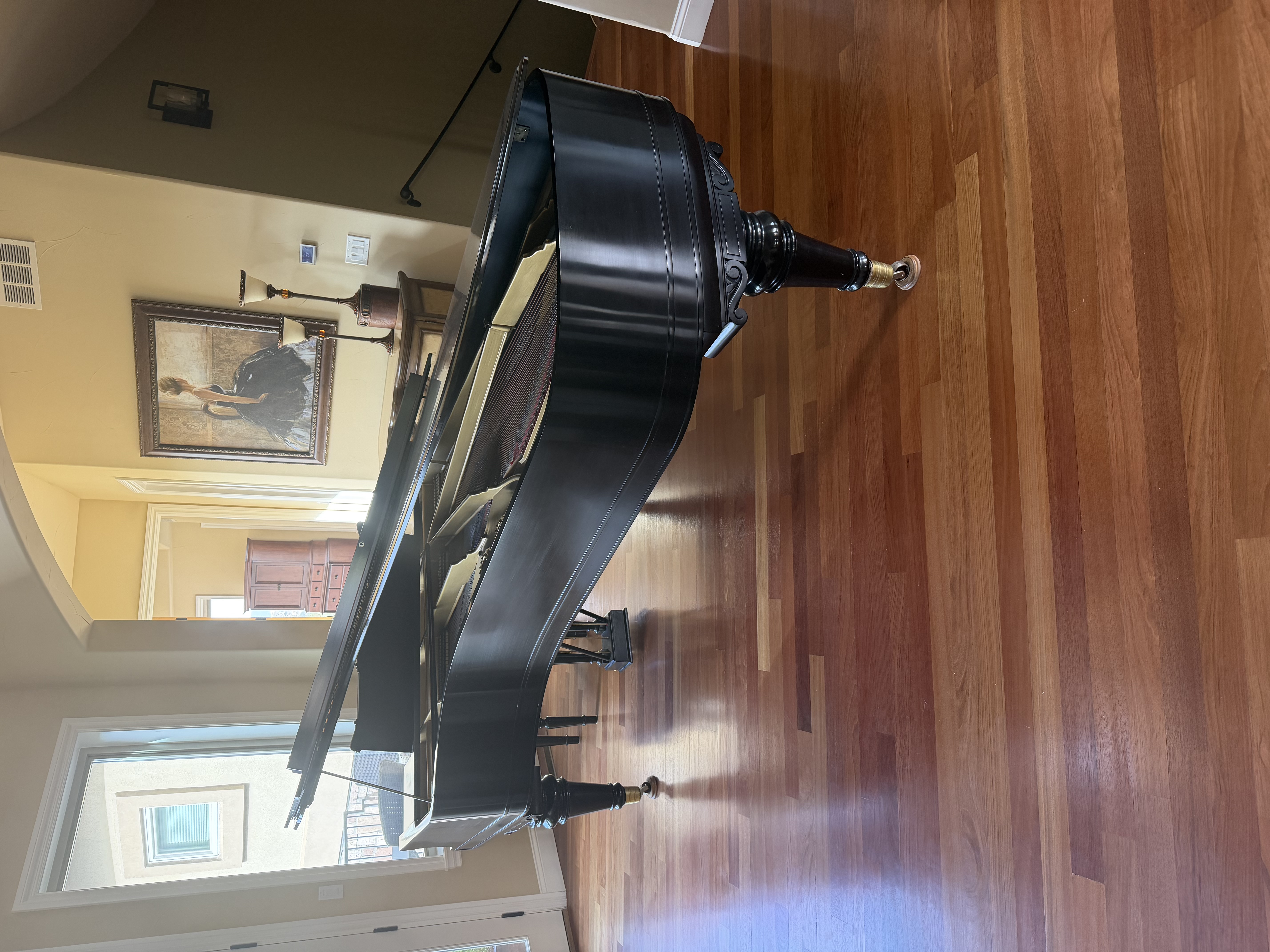 Rare 1909 Weber 9' Golden Era Art-Case Concert Grand Piano (