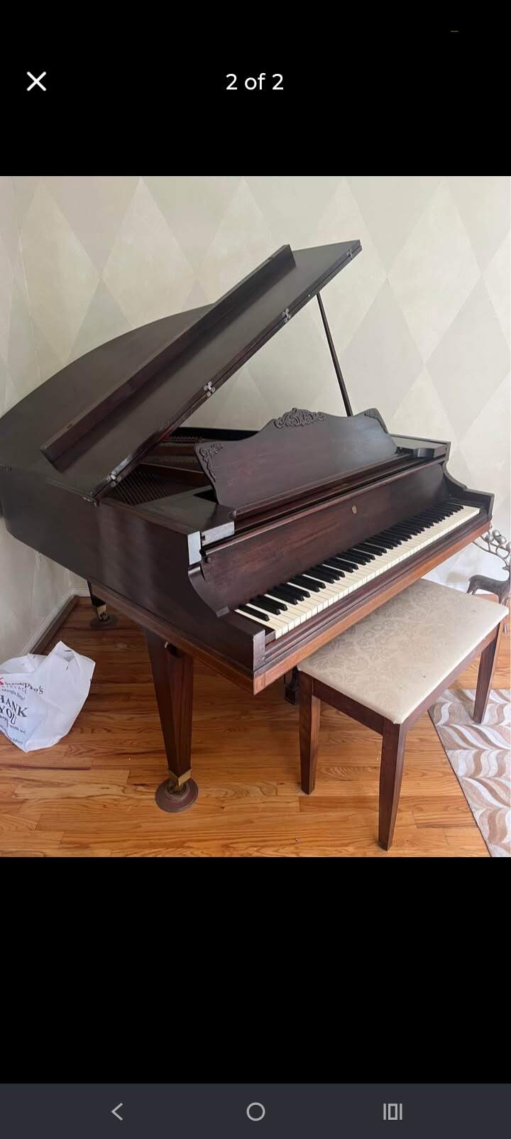 1928 Mehlin baby grand piano. beautiful condition 