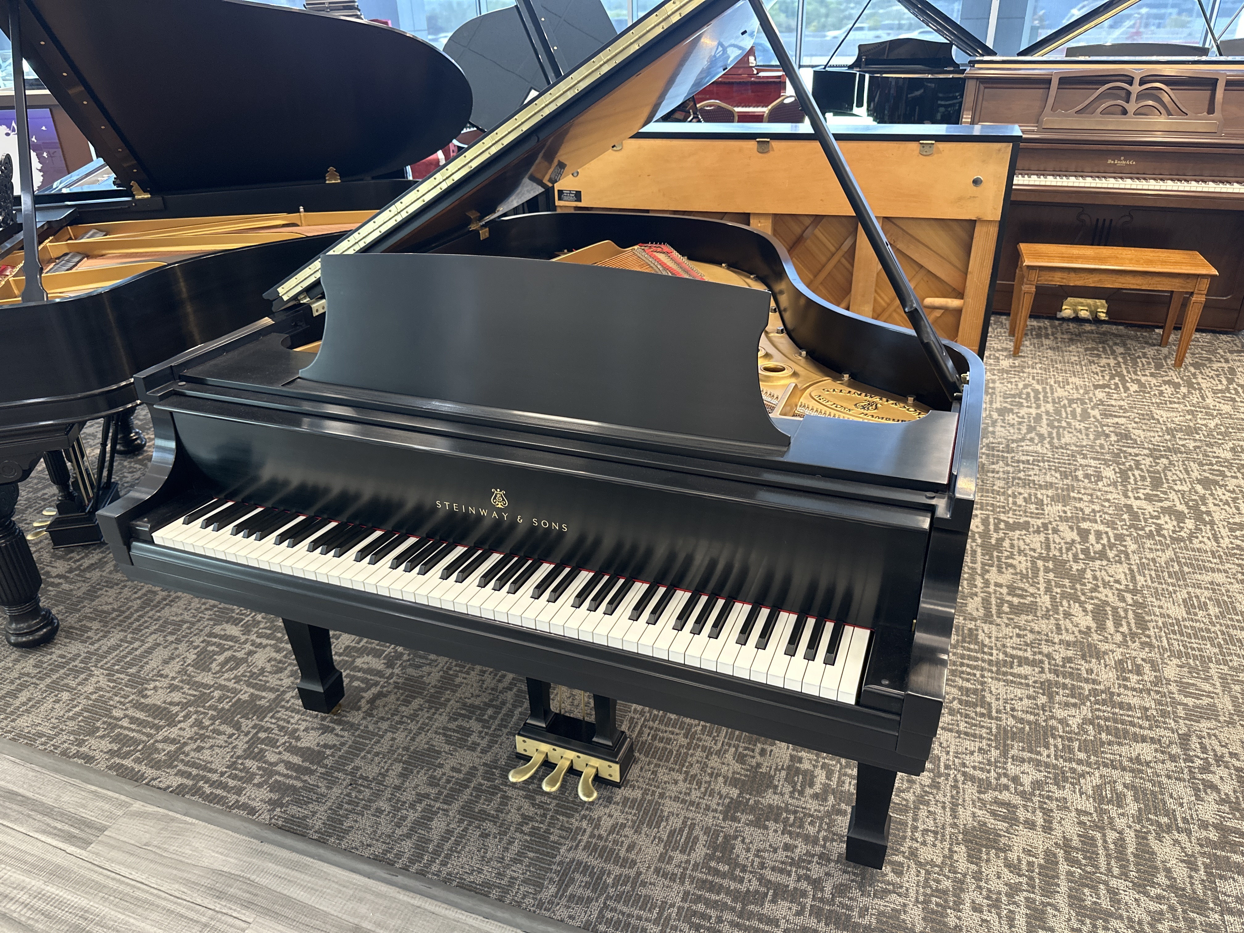 Restored 1981 Steinway & Sons Model L Grand - Satin Ebony