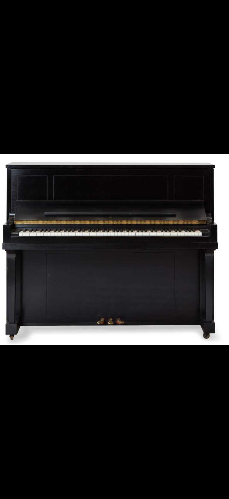 Steinway Upright signed by Andre Watts