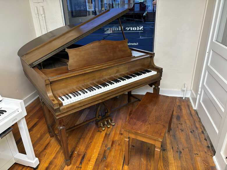 19th Century Style Chickering Double-Leg Grand Piano