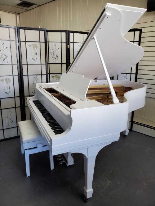 WHITE STEINWAY M 5'7 FOR SALE! 1935 REFINISHED/REBUILT 2022