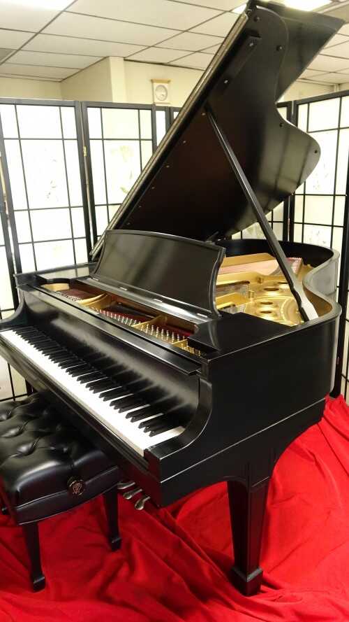 Steinway L Ebony Grand Piano, Just Rebuilt/Refinished