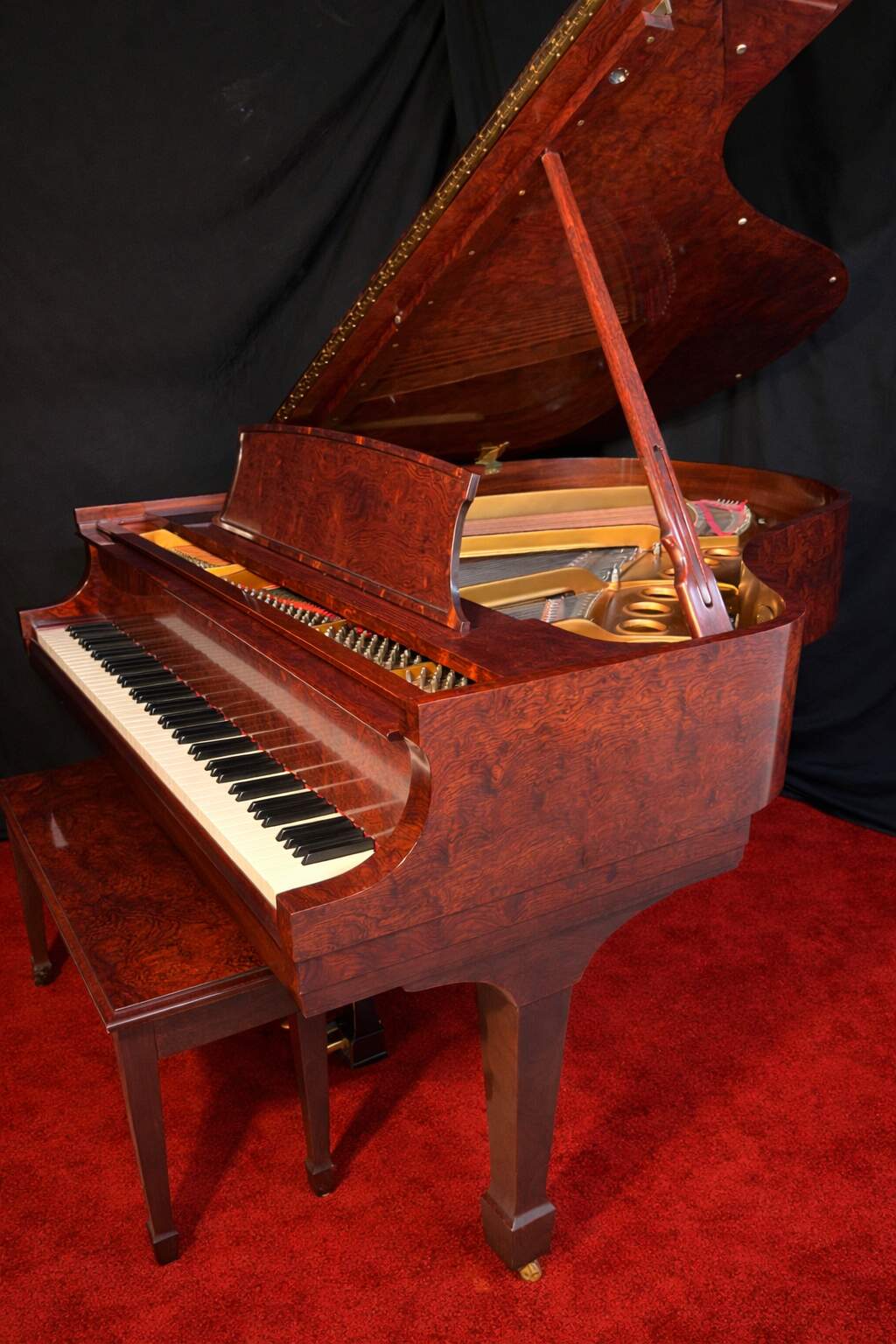 Steinway Crown Jewel M RARE Bubinga w/ PianoDisc iQ Player