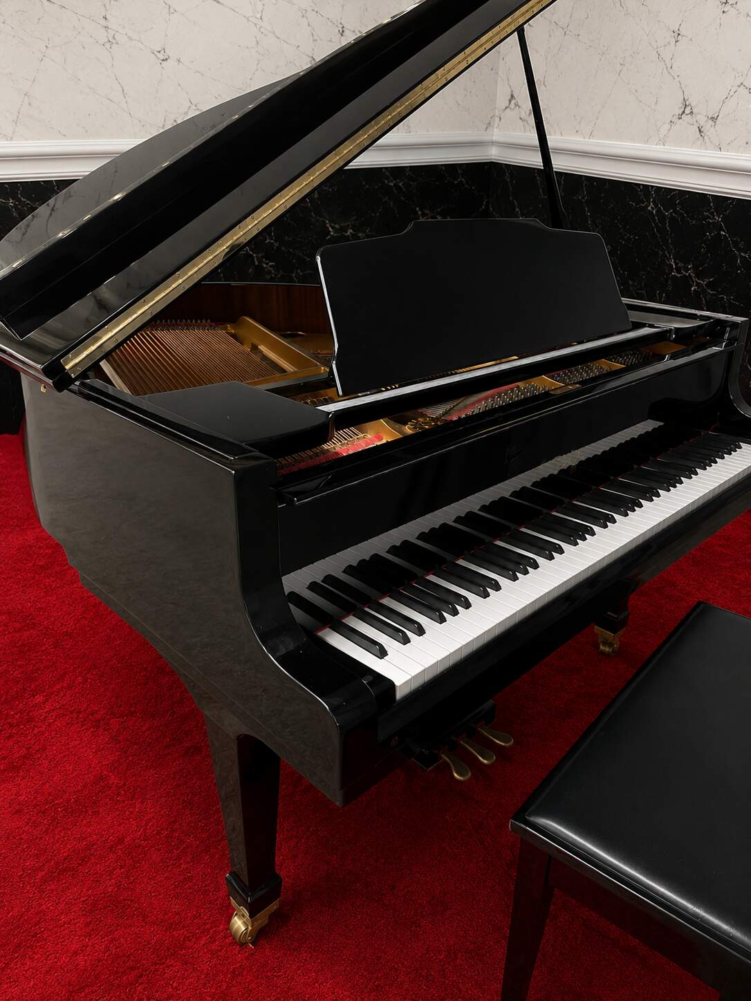 Weber Baby Grand Piano 1990, High Gloss Ebony *WARRAN