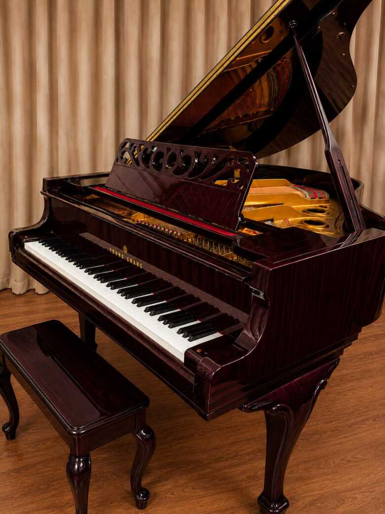 Young Chang Baby Grand 2001, Chippendale, 5'3" *Warranty*