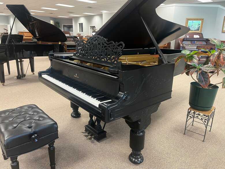 Rare Steinway D with carving