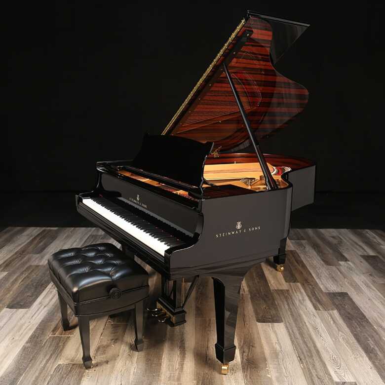 Steinway Model M with Macassar Ebony accents - Ships Free