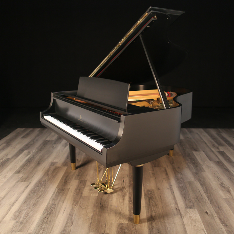 1955 Steinway M Art Deco Satin Ebony Grand - Restored