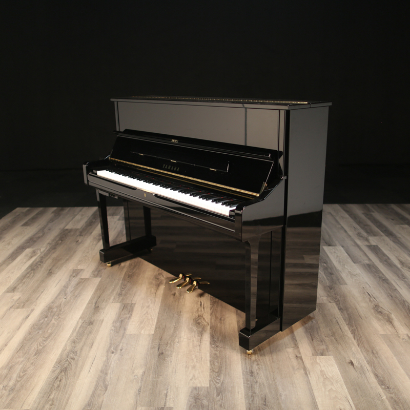 2023 Yamaha U1 SH3 Silent Upright Piano High Gloss Ebony