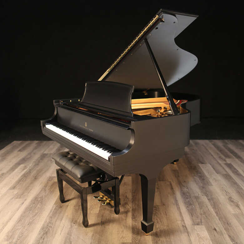 1988 Steinway L Restored Satin Ebony - $53,500